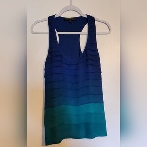 Aritzia Layered Racerback Tank - Blue to Teal Ombre